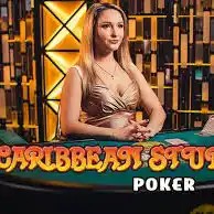 Caribbean Stud Poker by Evolution, showcased at spinky.win – game logo