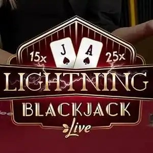 Lightning Blackjack logo by Evolution at Spinky