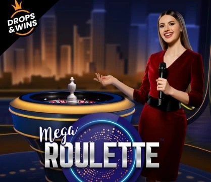 Mega Roulette slot visual from Pragmatic Play available on spinky.win