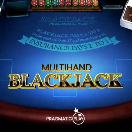 Multihand Blackjack slot visual from Pragmatic Play available on spinky.win
