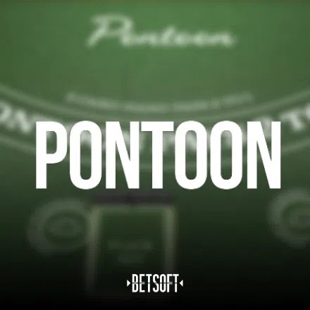 Pontoon online game logo by Betsoft Gaming on spinky.win